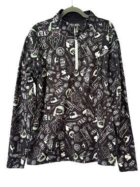 Pins and Aces Golf Co. The Joker Pullover in Black Size Large